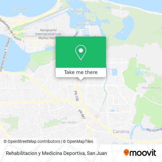 Rehabilitacion y Medicina Deportiva map