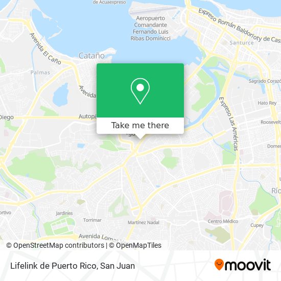 Mapa de Lifelink de Puerto Rico