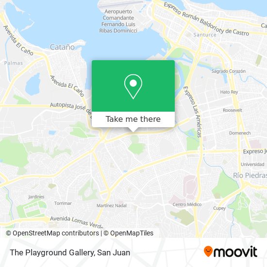 The Playground Gallery map