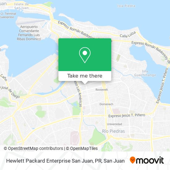 Hewlett Packard Enterprise San Juan, PR map