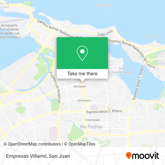 Empresas Villamil map