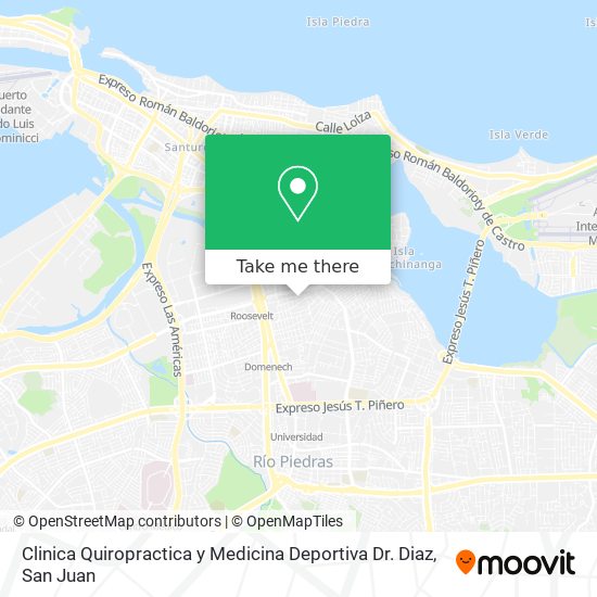 Clinica Quiropractica y Medicina Deportiva Dr. Diaz map