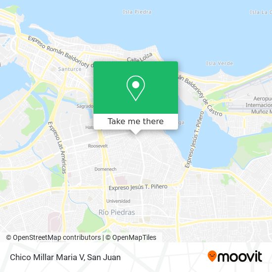 Chico Millar Maria V map