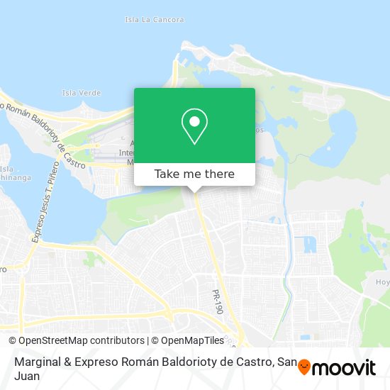Mapa de Marginal & Expreso Román Baldorioty de Castro
