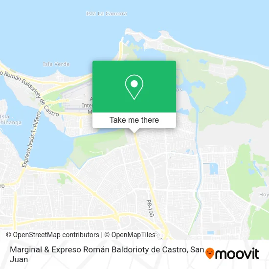 Mapa de Marginal & Expreso Román Baldorioty de Castro