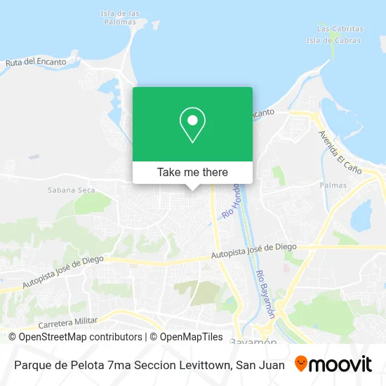 Mapa de Parque de Pelota 7ma Seccion Levittown