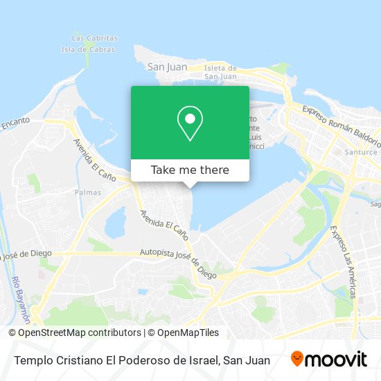 Templo Cristiano El Poderoso de Israel map