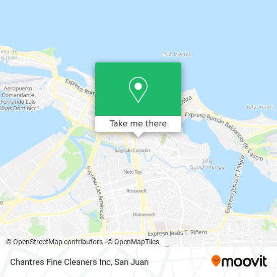 Chantres Fine Cleaners Inc map