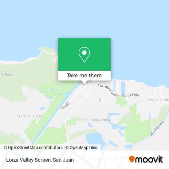 Loiza Valley Screen map