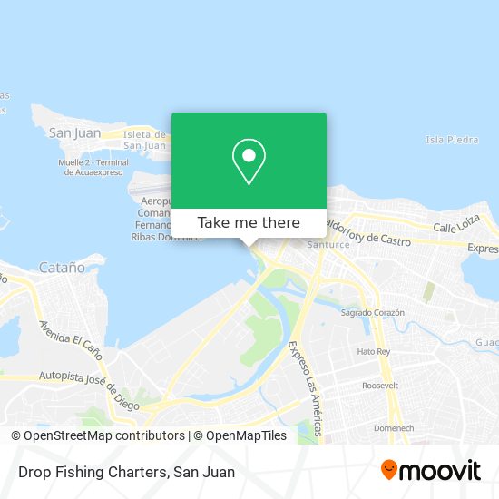 Drop Fishing Charters map