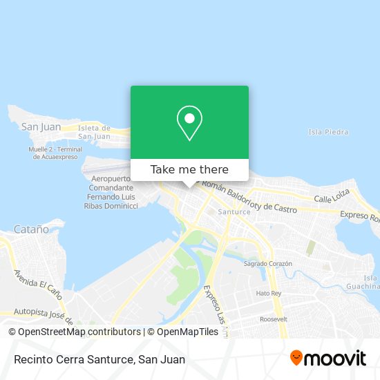 Recinto Cerra Santurce map