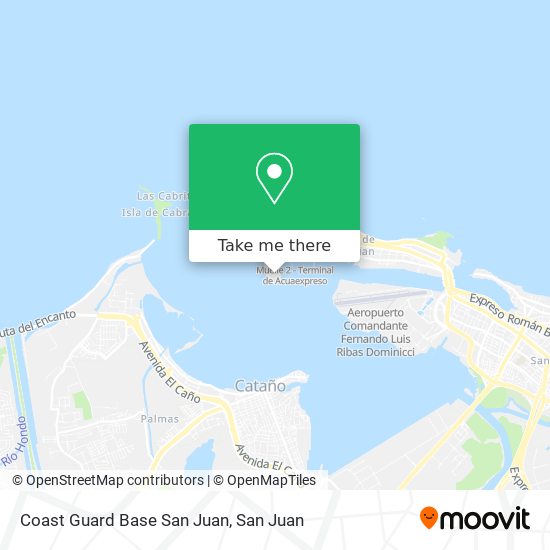 Coast Guard Base San Juan map