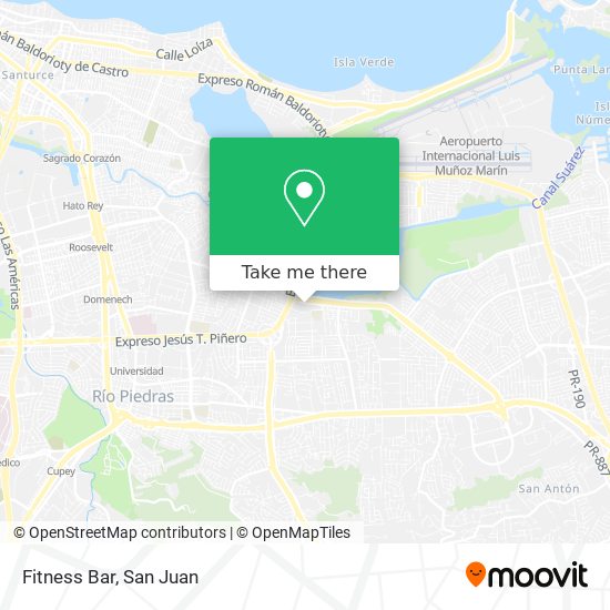 Fitness Bar map