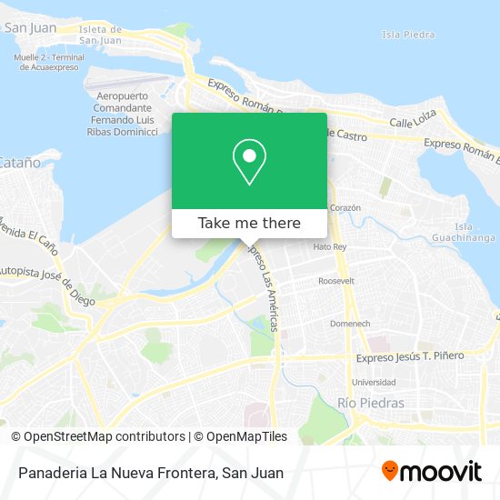 Panaderia La Nueva Frontera map