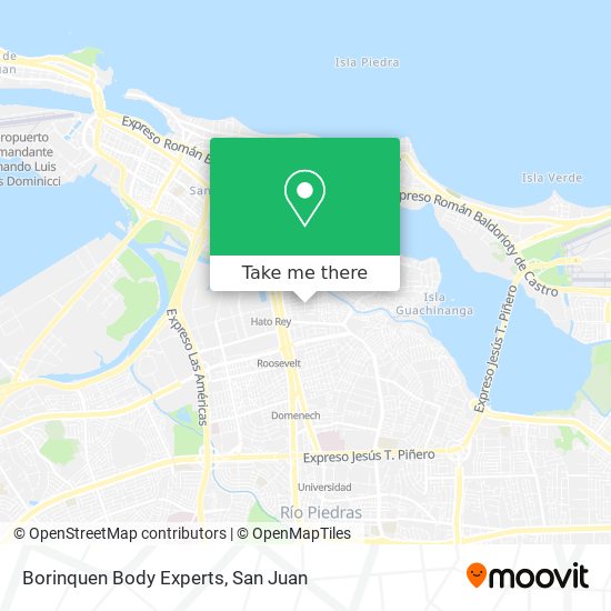 Borinquen Body Experts map