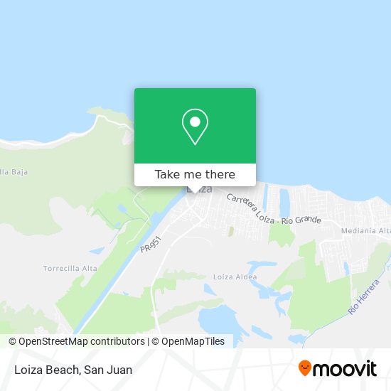 Loiza Beach map