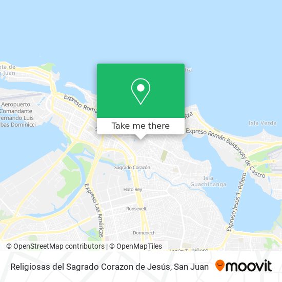 Mapa de Religiosas del Sagrado Corazon de Jesús