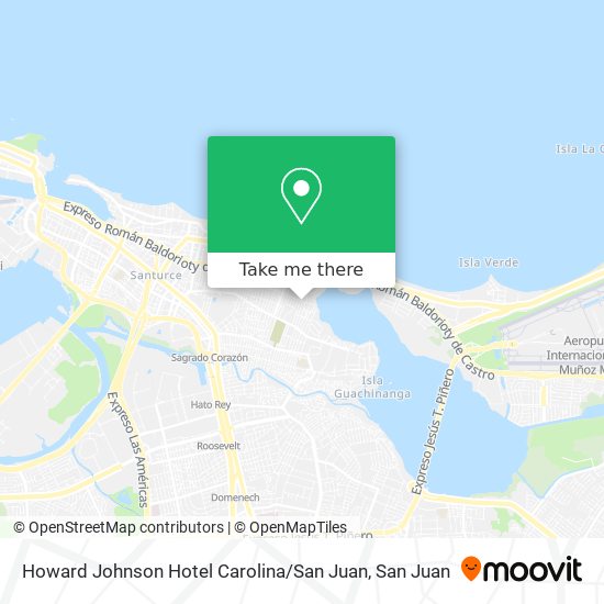 Howard Johnson Hotel Carolina / San Juan map