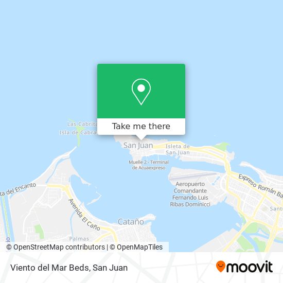 Mapa de Viento del Mar Beds