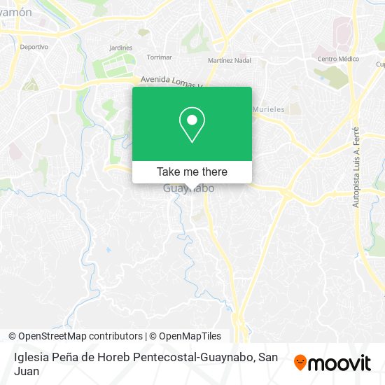 Iglesia Peña de Horeb Pentecostal-Guaynabo map