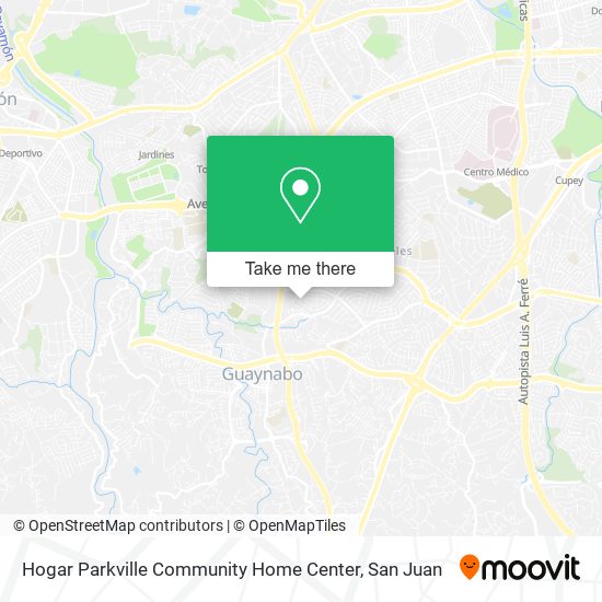 Hogar Parkville Community Home Center map