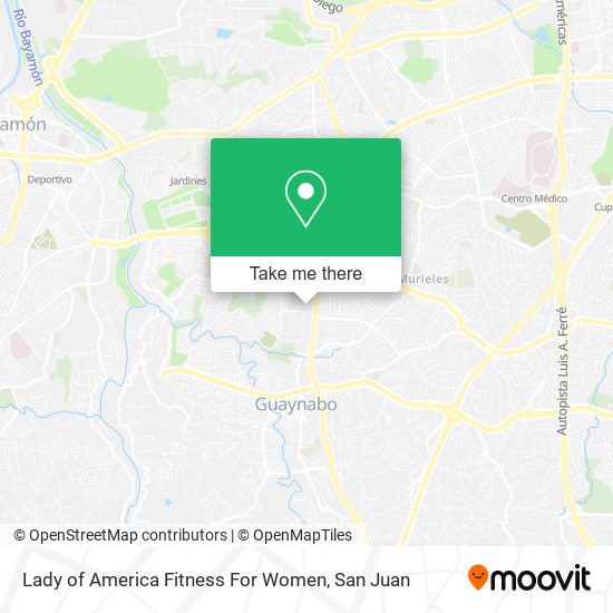 Lady of America Fitness For Women map