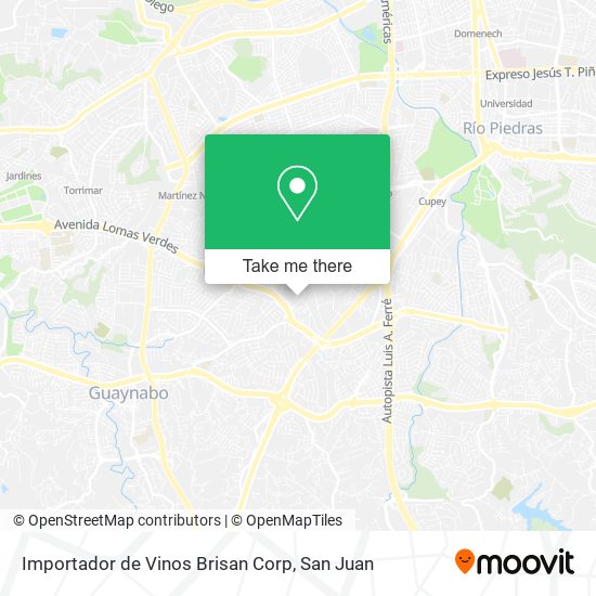 Importador de Vinos Brisan Corp map