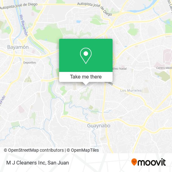 M J Cleaners Inc map