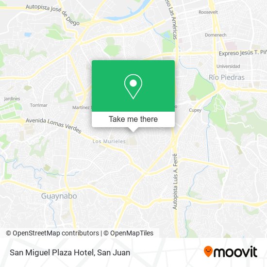 San Miguel Plaza Hotel map
