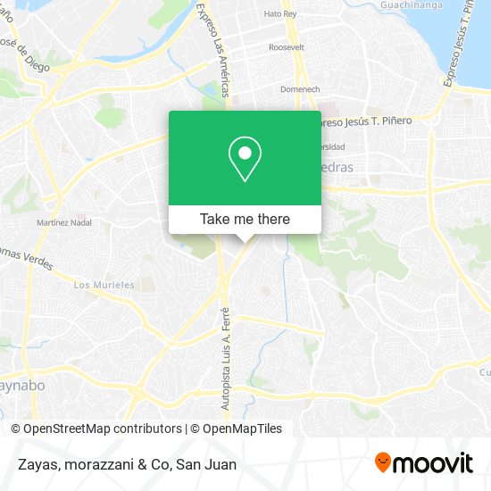 Zayas, morazzani & Co map