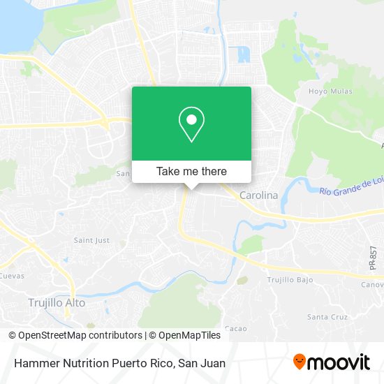 Hammer Nutrition Puerto Rico map