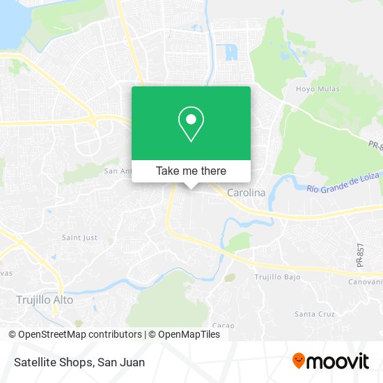 Satellite Shops map