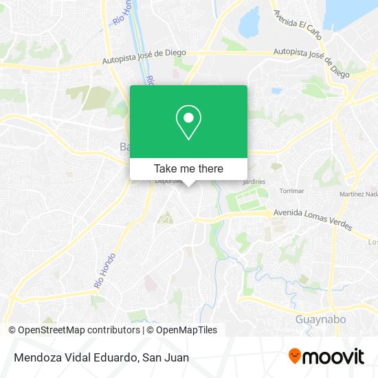 Mendoza Vidal Eduardo map