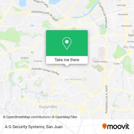 A G Security Systems map