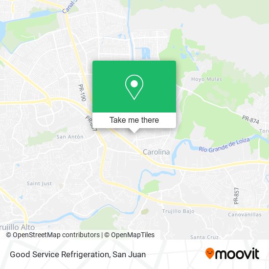 Good Service Refrigeration map