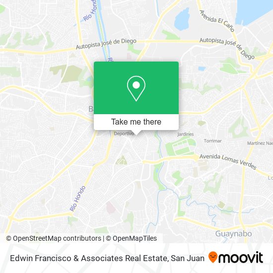 Edwin Francisco & Associates Real Estate map