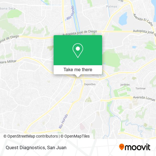 Quest Diagnostics map