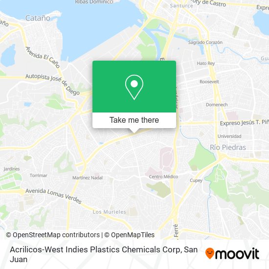 Acrilicos-West Indies Plastics Chemicals Corp map