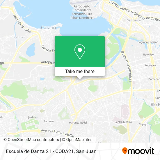 Escuela de Danza 21 - CODA21 map