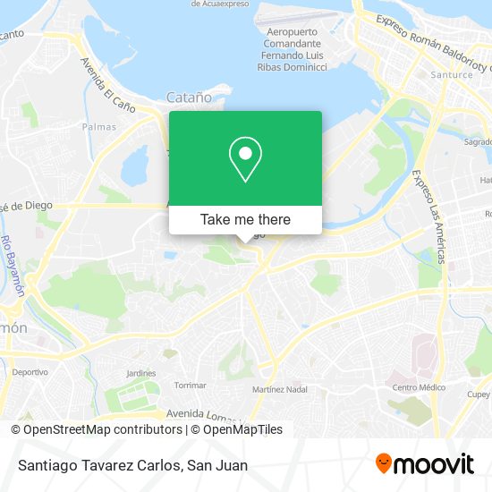 Santiago Tavarez Carlos map