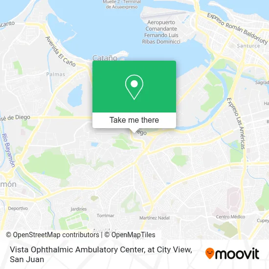 Mapa de Vista Ophthalmic Ambulatory Center, at City View