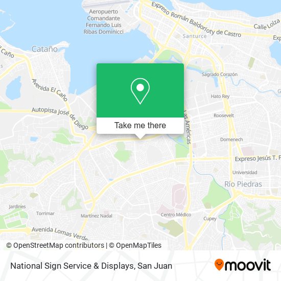 National Sign Service & Displays map