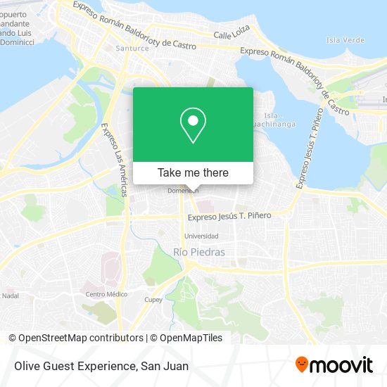 Olive Guest Experience map