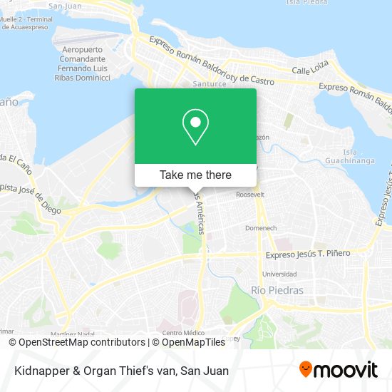 Kidnapper & Organ Thief's van map