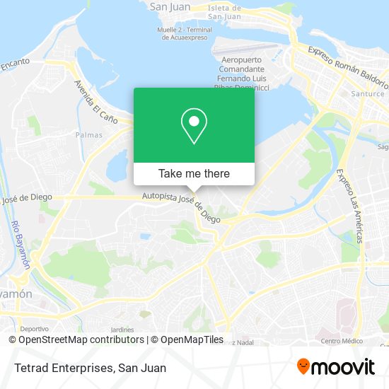 Tetrad Enterprises map
