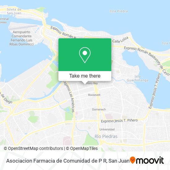 Mapa de Asociacion Farmacia de Comunidad de P R