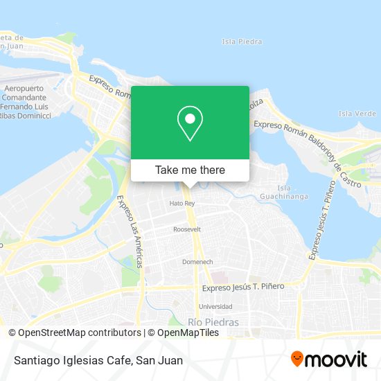 Santiago Iglesias Cafe map