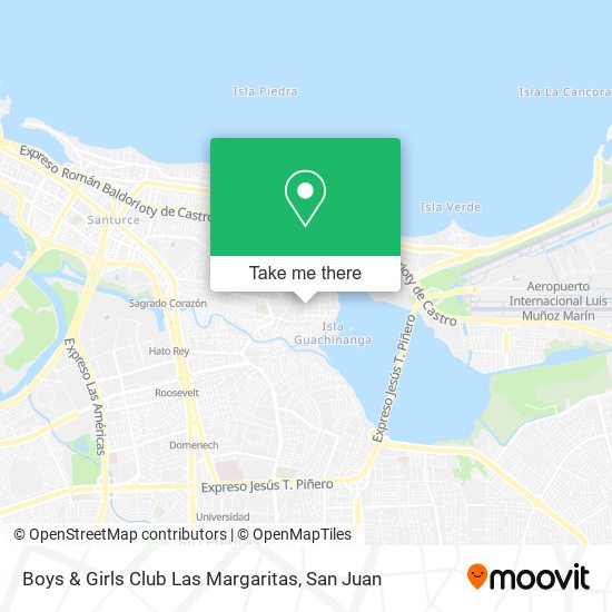 Boys & Girls Club Las Margaritas map