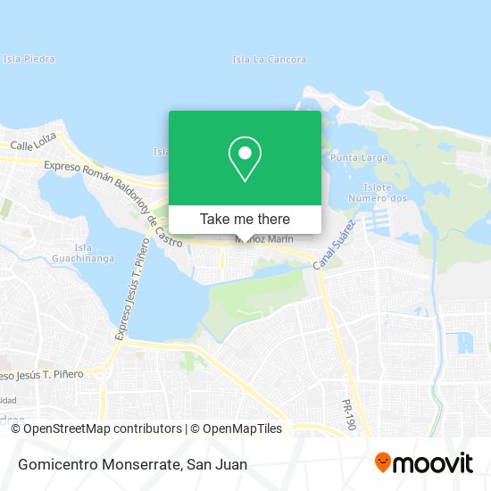 Gomicentro Monserrate map