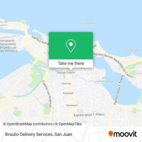 Braulio Delivery Services map